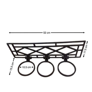 Oniya métal Pot de fleur Kits fer pliable mural jardinière support extérieur jardin <span class=keywords><strong>mur</strong></span> plante fleur Kits pour la maison - Product Image 4