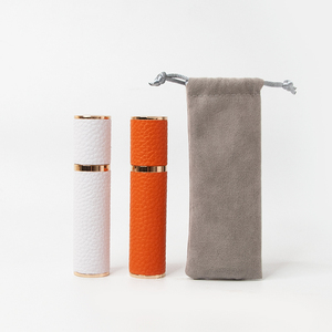 Botellas de Perfume de cuero de lujo para hombre y mujer, botella de viaje rellenable, <span class=keywords><strong>atomizador</strong></span>, minisoporte para Perfume - Product Image 1