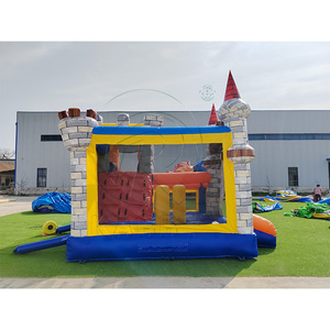 Château gonflable géant à thème avec double toboggan et tour de dragon pour les fêtes d'anniversaire <span class=keywords><strong>des</strong></span> enfants, les événements de carnaval dans la cour - Product Image 5