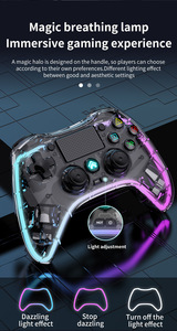 P05 Sensor de movimiento Gamepad Vibración Joystick Mango de juego con RGB <span class=keywords><strong>Color</strong></span> Lightbt Cableado 2,4 Inalámbrico 3 modos de conexión - Product Image 5