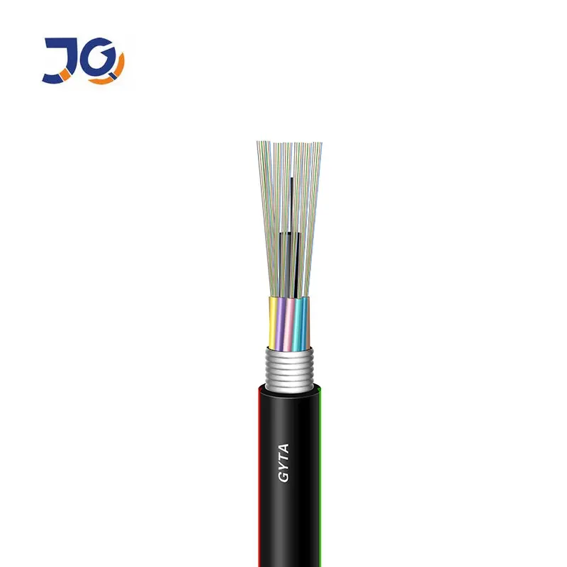 Câble à Fiber optique GYTA/S 12 16 24 36 48 96 144 288 cœurs G652D SM MM