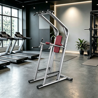 Barres parallèles réglables en acier pour usage commercial et appareil d'entraînement abdominal pour levée des jambes