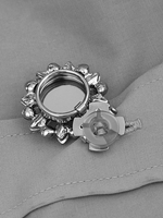 Boutons à tige en alliage de zinc pour chemises manteaux boutons de manchette boutons de col bricolage accessoires décoratifs en strass