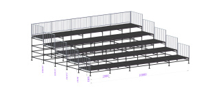 Football Dismountable <b>Scaffolding</b> Grandstand Seating Outdoor Bleachers Temporary Grandstand Steel Grandstand Stadium Stand Seats - Product Image 6
