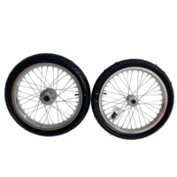 Ensemble de roues Supermoto à rayons en alliage d'aluminium de 17 pouces avec pneus de route à haute adhérence pour moto électrique Surron Ultra Bee