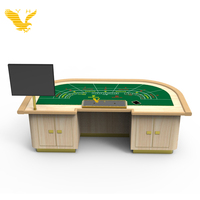 Table de poker électronique personnalisée YH Casino, table de jeu professionnelle bon marché, baccarat, matériau MDF imperméable, ensemble de table de poker