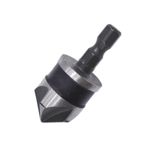 Outil de chanfreinage à cinq lames en acier à haute teneur en carbone, 3 pièces, manche hexagonal, ensemble de couteaux noirs transfrontaliers à 90 degrés - 12 mm 19 mm pour - Product Image 4