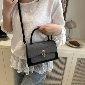 Bolso de Mano Pequeño Cuadrado para <span class=keywords><strong>Hombre</strong></span>, Textura de Piel, Diseño Color-Block, Verano 2025, Nuevo, de Lujo, <span class=keywords><strong>Bandolera</strong></span> - Product Image 4