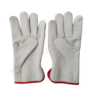Gants de travail en cuir de vache, pour conducteur, gantelets - Product Image 2