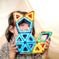 Kinderen Magneet Gestapeld Speelgoed Frame Magnetische Tegels Met Sterke Magneet Hoge Kwaliteit Speelgoed Voor Kinderen Ontwikkelt Intelligente