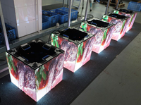 Schermo LED Cubo P2 P2.5 per Esterni Impermeabile, Parete Video LED 3D Quadrata per Pubblicità, Cartelloni Digitali, Insegne per Negozi ed Eventi