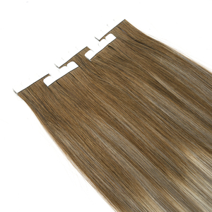 K.S WIGS Extensions de cheveux humains vietnamiennes en gros, mini-tape-in, blondes, Remy, trame simple, pointes pleines, trame invisible effet peau - Product Image 2