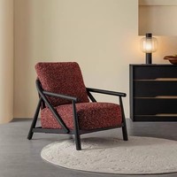 Fauteuil simple moderne en bois de frêne, design nordique, pour salon, appartement, hôtel, balcon, restaurant, hôpital, école