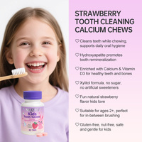 Comprimés de dentifrice à mâcher sans sucre, sans sucre ajouté, à base de calcium, de xylitol, de vitamine D et de calcium, pour le nettoyage des dents, OEM