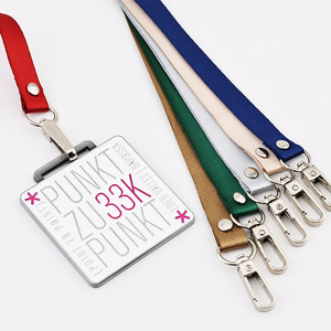 Nhà Sản Xuất Bán Buôn Biểu Tượng Tùy Chỉnh Cổ Có Thể Thu Vào Tên ID Huy Hiệu Thẻ Chủ <span class=keywords><strong>Polyester</strong></span> Dây Buộc - Product Image 2