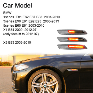 Fumer lentille noir logement dynamique a mené le feu de position latéral pour <span class=keywords><strong>BMW</strong></span> <span class=keywords><strong>E90</strong></span> E91 E92 E93 E60 E61E84 E83 - Product Image 3