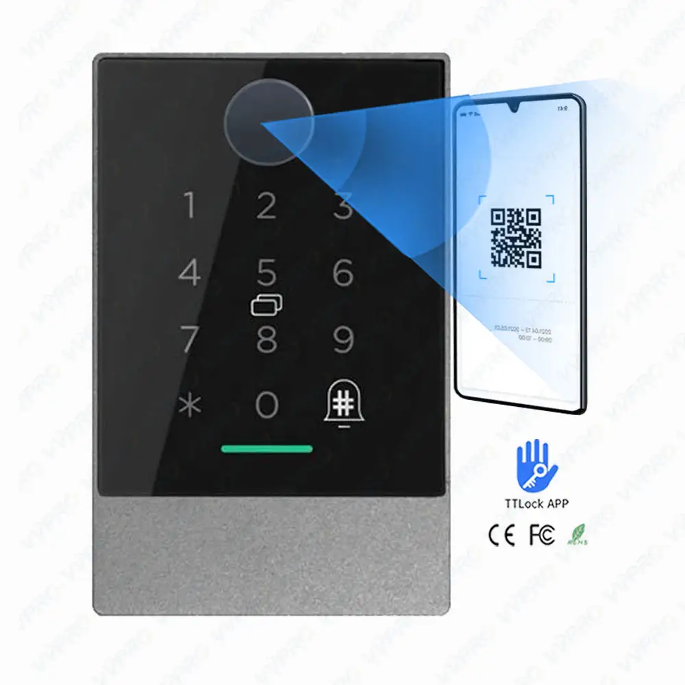 TTLock TThotel управление доступом через приложение клавиатура без ключа Считыватель Rfid биометрический сканер отпечатков пальцев QR-код система контроля доступа клавиатура K3Q