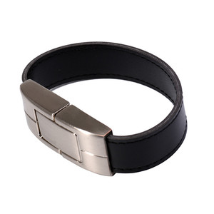 Clé USB en cuir gravable, idéale pour les cadeaux de fin d'année avec boîte - Product Image 3