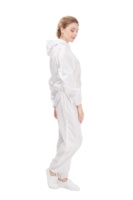 Combinaison de protection de sécurité antistatique jetable en polyester haute ténacité, unisexe, avec des caractéristiques ignifuges