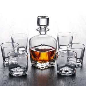 Decantador de Whisky de Cristal Transparente sin Plomo, Estilo Americano, de Grado Alimenticio, Tamaño Grande, con Juego de Vasos, Venta al Por Mayor - Product Image 6