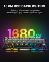 Vente Flash en Gros Clavier Mécanique Sans Fil GravaStar Mercury K1 75% en Alliage d'Aluminium Exosquelette Gasket Tri-Mode RGB 8000mAh