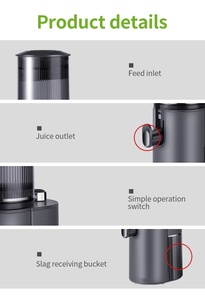 Thương mại Báo Chí lạnh dọc lớn Miệng juicers extractors máy vắt nước trái cây chậm máy ép trái cây - Product Image 5