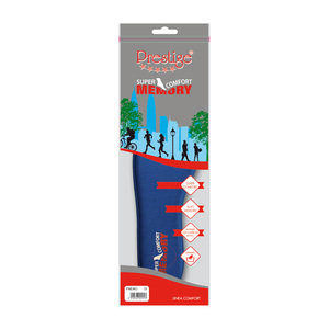 Sottopiede In Memory Foam confortevole di colore blu di qualità superiore In cotone adatto per la pratica sportiva - Product Image 2