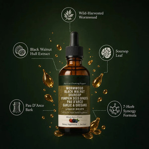 Gouttes liquides détoxifiantes multi-herbes en gros avec complexe de teinture d'armoise et de noix noires pour l'approvisionnement en vrac des propriétaires de marques - Product Image 3