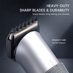 Tondeuse à cheveux professionnelle PRITECH avec base de charge, tondeuse sans fil pour hommes, machine à couper les cheveux avec 5 peignes de guidage et adaptateur - Product Image 5