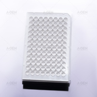 Le haut blanc bon lient le plat d'ELISA sans couvercle, Microplate stérile jetable