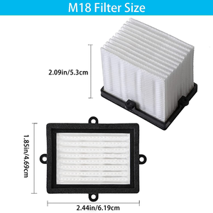 Filtre de remplacement M18, filtre pour <span class=keywords><strong>ponceuse</strong></span> M18, compatible avec <span class=keywords><strong>Milwaukee</strong></span> 2648-20 2648-21, <span class=keywords><strong>ponceuse</strong></span> orbitale aléatoire M18 - Product Image 2