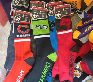 Người Đàn Ông Của Nbaing Nfl Logo Crew Nén Vớ Thể Thao Bán Buôn Thể Thao Phù Hợp Với Vớ In Dệt Kim Cuff Dưới Cho Mùa Xuân - Product Image 6