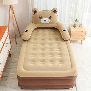 Lit d'air auto-gonflant léger en forme d'ours brun, <span class=keywords><strong>matelas</strong></span> gonflable portable double/simple pour la maison ou le camping - Product Image 2