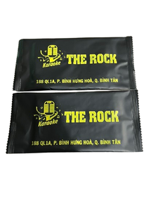 Paquet unique de lingettes pour les mains individuelles lingettes humides rafraîchissantes pour restaurant lingettes humides nettoyantes non tissées lingettes humides de voyage avec logo personnalisé - Product Image 5