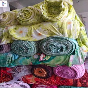 Tissu en flanelle tricotée imprimé, prix bas, vente chaude, fournisseur Keqiao, lot de stock - Product Image 1