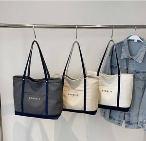 Wholesale Eco-Friendly <b>Large</b> Cotton Tote <b>Bag</b> Custom Logo Canvas Shopping <b>Bag</b> for Women Reusable Fashionable Grocery <b>Bag</b> - Product Image 2