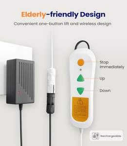 Kursi Angkat Elektrik Mateside dengan <span class=keywords><strong>Remote</strong></span> Control, Alat Bantu Berdiri untuk Lansia, Penyandang Disabilitas, dan Mobilitas di Rumah - Product Image 6