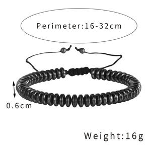 Pulsera de hematita negra con forma de flecha para hombre, cuentas curativas para pérdida de peso, joyería de Salud Efectiva - Product Image 2