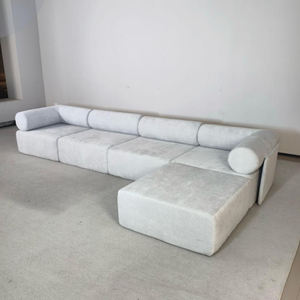 आधुनिक एल-आकार के लिविंग रूम सोफा सेट कपड़े मॉड्यूलर संयोजन सोफा वैक्यूम संपीड़न सोफा वैक्यूम संपीड़न सोफा - Product Image 3