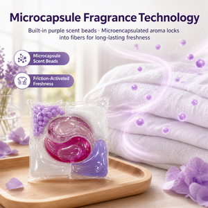 6 in 1 Laundry <b>Detergent</b> Pods Floral Fruity Scent Automatic <b>Machine</b> Use Disposable Cleaning Capsules for Apparel - Product Image 4