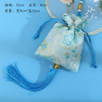 Dragon Boat Festival Pochettes parfumées Sacs vides avec glands de soie Usage personnel Décoration Longue durée Armoise Parfum Carré