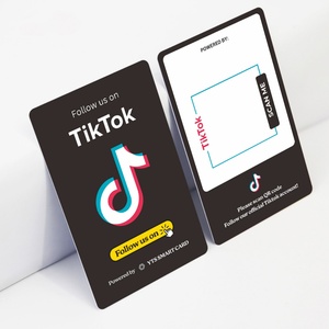 บัตรธุรกิจ NFC PVC พร้อม QR Code สำหรับธุรกิจบน Facebook, TikTok, โซเชียลมีเดีย, รีวิว, คีย์ VIP, พลาสติก UHF RFID NFC PVC - Product Image 3