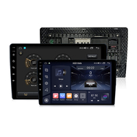 Lecteur multimédia Android pour voiture Android 15 ROTISS avec écran tactile IPS de 10 pouces, GPS intégré, CarPlay, DSP, caméra de recul USB et TPMS