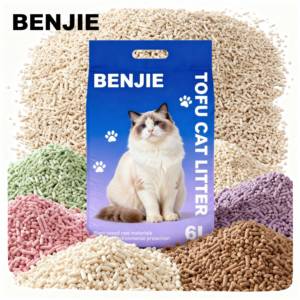 Umweltfreundliche Biologisch Abbaubare Tofu-Katzenstreu Schnelle Lieferung Geringe Staubentwicklung Hohe Absorption Starke Geruchskontrolle Spülbare Granulate - Product Image 1