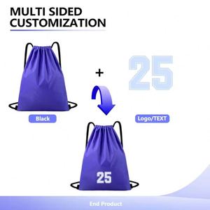 Hot Sales Customized Portable Storage Waterproof Gym <b>Drawstring</b> Bags Oxford Sports <b>Backpack</b> <b>Drawstring</b> Bags - Product Image 2