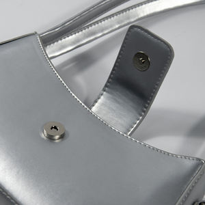 2024 Vintage Fashion Lady <b>Tote</b> Handbag PU Leather Hobo <b>Bag</b> <b>With</b> Lock and <b>Zip</b> Closure Single Handle Leisure Style for Women - Product Image 4