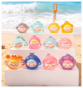 Juego de Juguetes de Animales Luminosos en 3D, Figuras Miniatura de Criaturas Marinas para Niños, Llavero de Metal para Playa, Océano, Coche, Bolso, <span class=keywords><strong>Mochila</strong></span> - Product Image 5