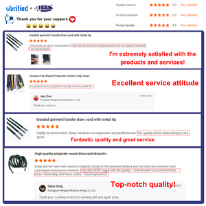 Nhà Máy Tùy Chỉnh Dây Kéo Dây Rút Phẳng Vòng Polyester Bông Chất Lượng Cao Áo Chuỗi Dây Cho Hàng May Mặc - Product Image 6