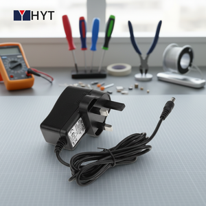 Adaptateur secteur 9W homologué UKCA KC SAA ETL PSE CE, montage mural, 9V 1A avec câble, matériau PC, sortie DC, lumière LED, prise UK, alimentation électrique - Product Image 4