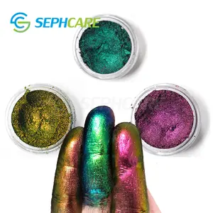 Sephcare 화장품 학년 2 4 색 이동 카멜레온 아이섀도 duochrome pigment